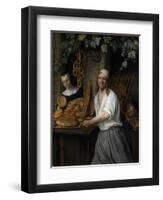 The Baker Arent Oostwaard and his Wife Catherina Keizerswaard. 1658-Jan Steen-Framed Premium Giclee Print