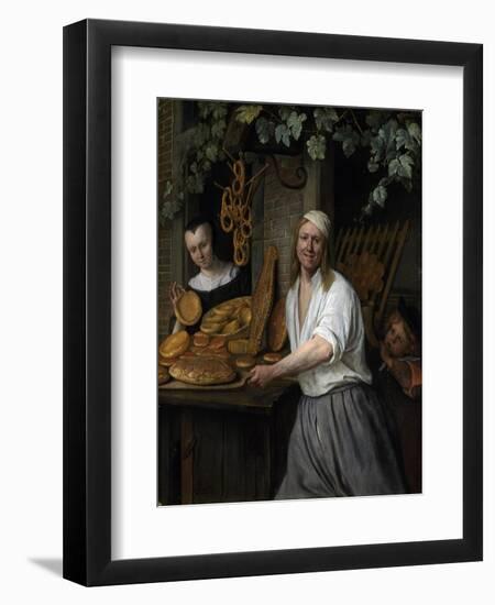 The Baker Arent Oostwaard and his Wife Catherina Keizerswaard. 1658-Jan Steen-Framed Premium Giclee Print