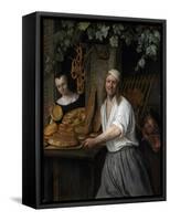 The Baker Arent Oostwaard and his Wife Catherina Keizerswaard. 1658-Jan Steen-Framed Stretched Canvas