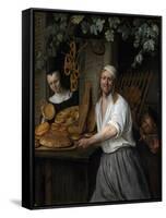 The Baker Arent Oostwaard and his Wife Catherina Keizerswaard. 1658-Jan Steen-Framed Stretched Canvas