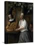 The Baker Arent Oostwaard and his Wife Catherina Keizerswaard. 1658-Jan Steen-Stretched Canvas