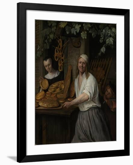 The Baker Arent Oostwaard and His Wife Catherina Keizerswaard, 1658-Jan Havicksz. Steen-Framed Giclee Print