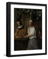 The Baker Arent Oostwaard and His Wife Catherina Keizerswaard, 1658-Jan Havicksz. Steen-Framed Giclee Print