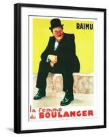 THE BAKER'S WIFE, (aka LA FEMME DU BOULANGER), French poster art, Raimu, 1938-null-Framed Art Print
