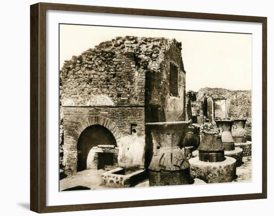 The Bakery and Mill, Pompeii, Italy, C1900s-null-Framed Giclee Print