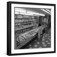 The Bakery Counter at the Asda Supermarket in Rotherham, South Yorkshire, 1969-Michael Walters-Framed Photographic Print