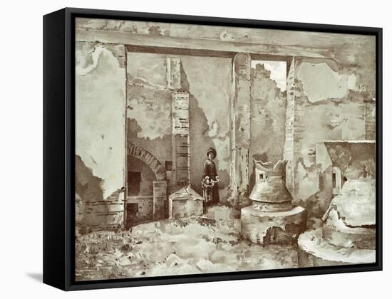 The Bakery, from Pompei-Fausto and Felice Niccolini-Framed Stretched Canvas