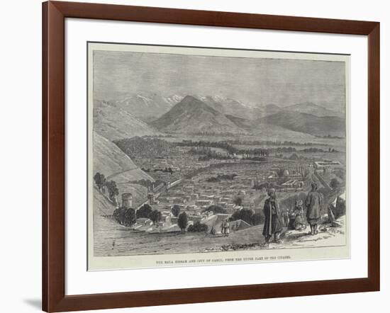 The Bala Hissar and City of Cabul, from the Upper Part of the Citadel-Thomas Harrington Wilson-Framed Giclee Print