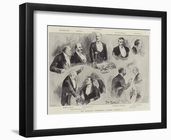 The Balaclava Anniversary Banquet, 25 October-null-Framed Giclee Print