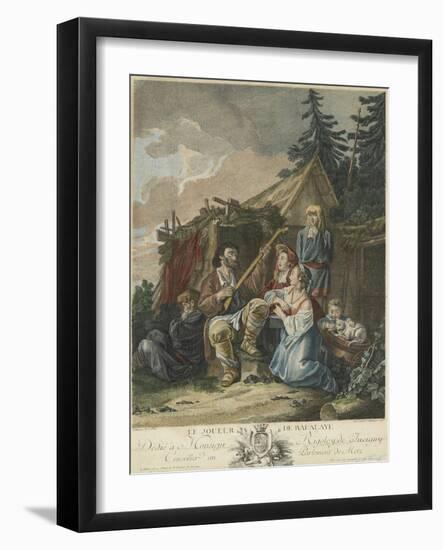 The Balalaika Player, 1765-Jean-Baptiste Le Prince-Framed Giclee Print