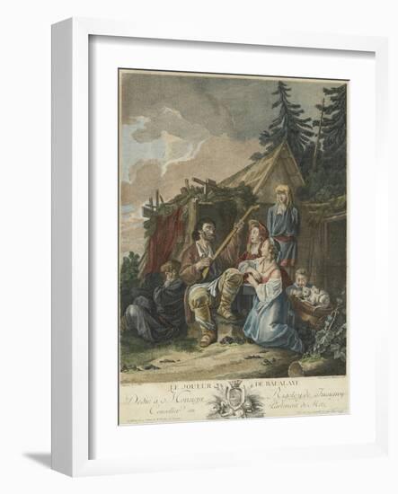 The Balalaika Player, 1765-Jean-Baptiste Le Prince-Framed Giclee Print