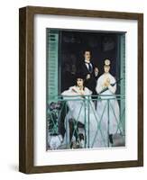 The Balcony, 1868-9-Edouard Manet-Framed Giclee Print