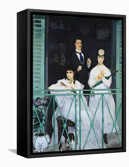 The Balcony, 1868-9-Edouard Manet-Framed Stretched Canvas