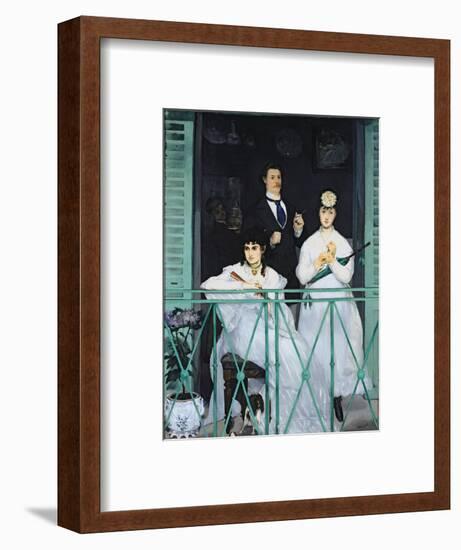 The Balcony, 1868-9-Edouard Manet-Framed Premium Giclee Print