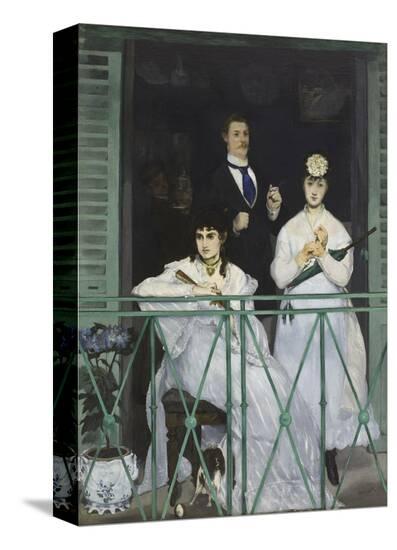 The Balcony, 1868-Edouard Manet-Stretched Canvas