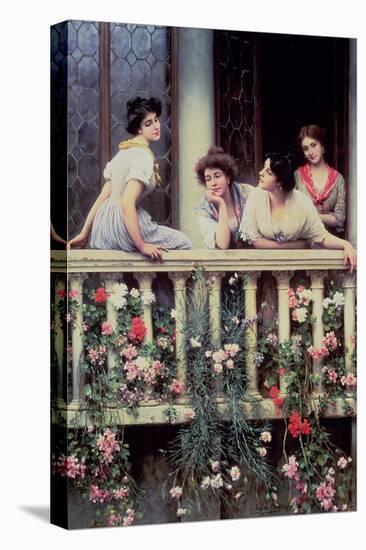 The Balcony, 1911-Eugen Von Blaas-Stretched Canvas