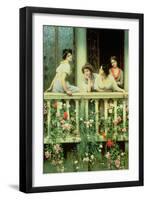 The Balcony, 1911-Eugen Von Blaas-Framed Giclee Print