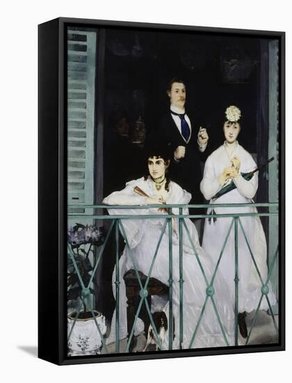 The Balcony, c.1868-Edouard Manet-Framed Stretched Canvas