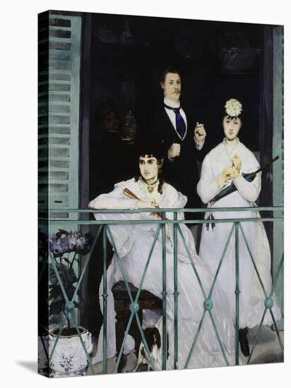 The Balcony, c.1868-Edouard Manet-Stretched Canvas
