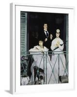 The Balcony, c.1868-Edouard Manet-Framed Giclee Print