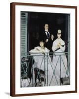 The Balcony, c.1868-Edouard Manet-Framed Giclee Print