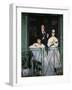 The Balcony. Painting shows painter Berthe Morisot, 1868-69-Edouard Manet-Framed Giclee Print