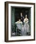 The Balcony. Painting shows painter Berthe Morisot, 1868-69-Edouard Manet-Framed Giclee Print