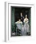 The Balcony. Painting shows painter Berthe Morisot, 1868-69-Edouard Manet-Framed Giclee Print