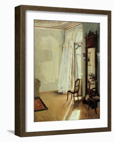 The Balcony Room, 1845-Adolph Friedrich von Menzel-Framed Giclee Print