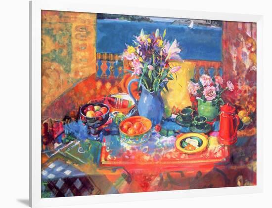 The Balcony Table-Peter Graham-Framed Giclee Print