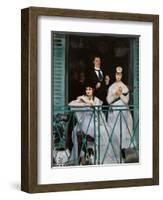 The Balcony-Edouard Manet-Framed Art Print