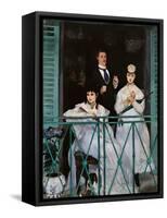 The Balcony-Edouard Manet-Framed Stretched Canvas