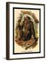 The Bald Chimpanzee-G.r. Waterhouse-Framed Art Print