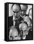 The Bald Heads of Relatively Young Men-Grey Villet-Framed Stretched Canvas