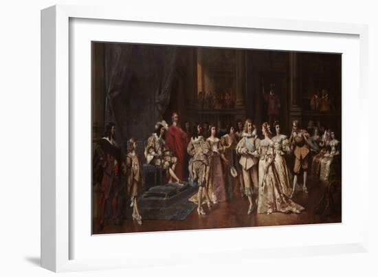 The Ball at the Court of Louis XIII of France-Wladyslaw Bakalowicz-Framed Giclee Print