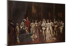 The Ball at the Court of Louis XIII of France-Wladyslaw Bakalowicz-Mounted Giclee Print