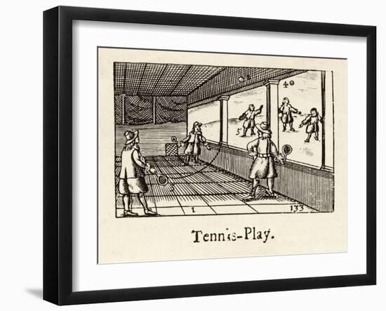 The Ball is Played Against a Side Wall-Comenius Orbis-Framed Art Print