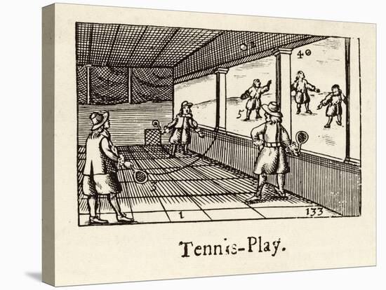 The Ball is Played Against a Side Wall-Comenius Orbis-Stretched Canvas