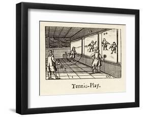 The Ball is Played Against a Side Wall-Comenius Orbis-Framed Art Print