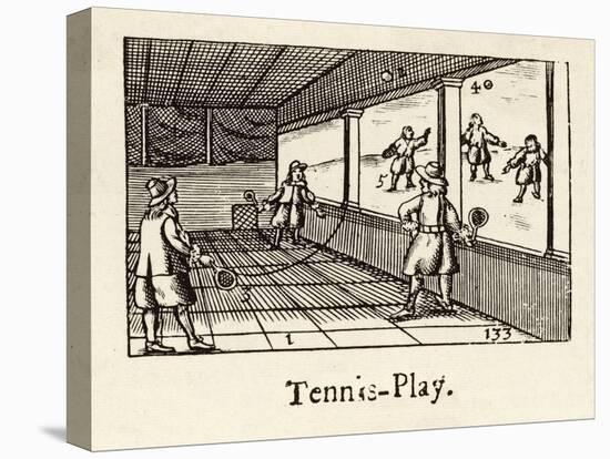 The Ball is Played Against a Side Wall-Comenius Orbis-Stretched Canvas
