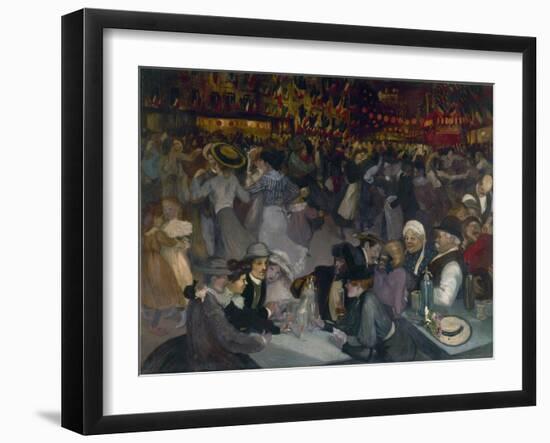 The Ball on the 14th of July-Théophile Alexandre Steinlen-Framed Giclee Print