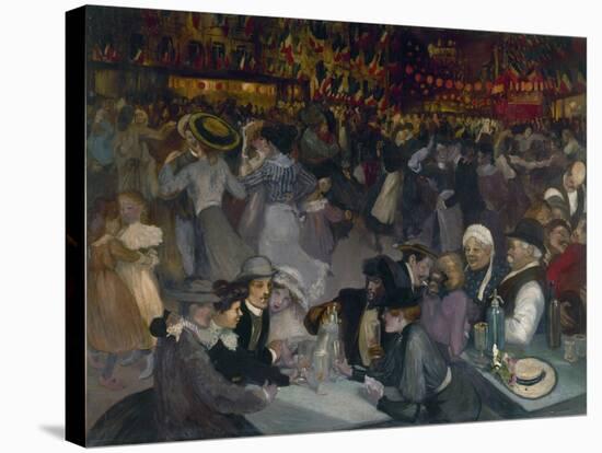 The Ball on the 14th of July-Théophile Alexandre Steinlen-Stretched Canvas