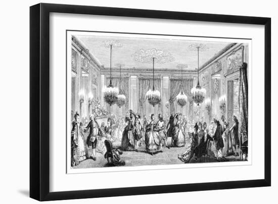 The Ball-Augustin De Saint-aubin-Framed Giclee Print