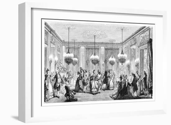 The Ball-Augustin De Saint-aubin-Framed Giclee Print