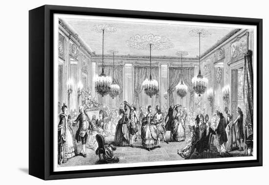 The Ball-Augustin De Saint-aubin-Framed Stretched Canvas