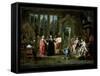 The Ball-Hieronymus Janssens-Framed Stretched Canvas