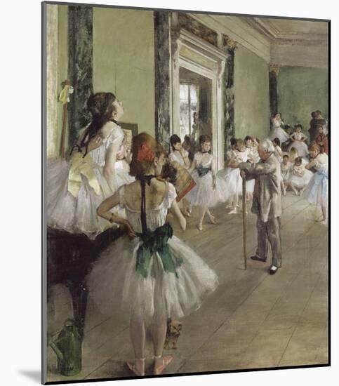 The Ballet Class, 1871-1874-Edgar Degas-Mounted Premium Giclee Print