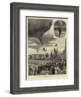 The Balloon at the Royal Naval Exhibition-Charles Joseph Staniland-Framed Giclee Print