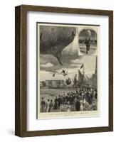 The Balloon at the Royal Naval Exhibition-Charles Joseph Staniland-Framed Giclee Print