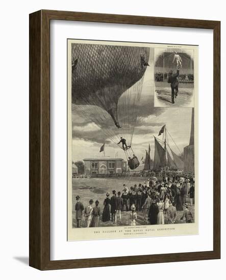 The Balloon at the Royal Naval Exhibition-Charles Joseph Staniland-Framed Giclee Print